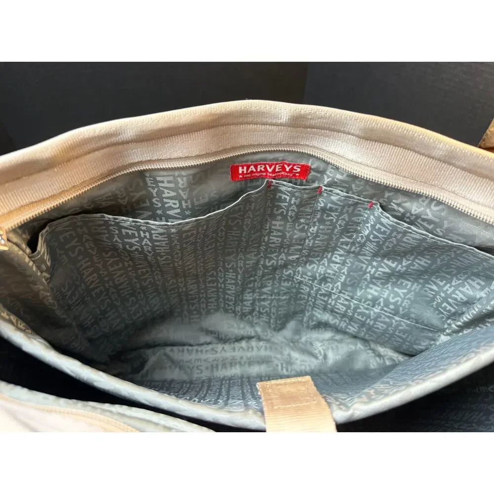 Harveys The Original Seatbelt Laptop Tote Bag Champagne Beige